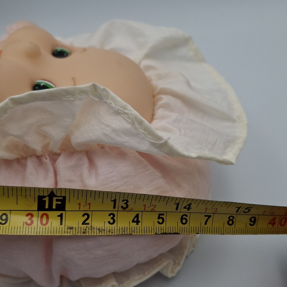 Nylon Dandee Soft VTG Expressions My First Baby Doll Rattle Plush Toy Light Pink - Picture 10 of 14